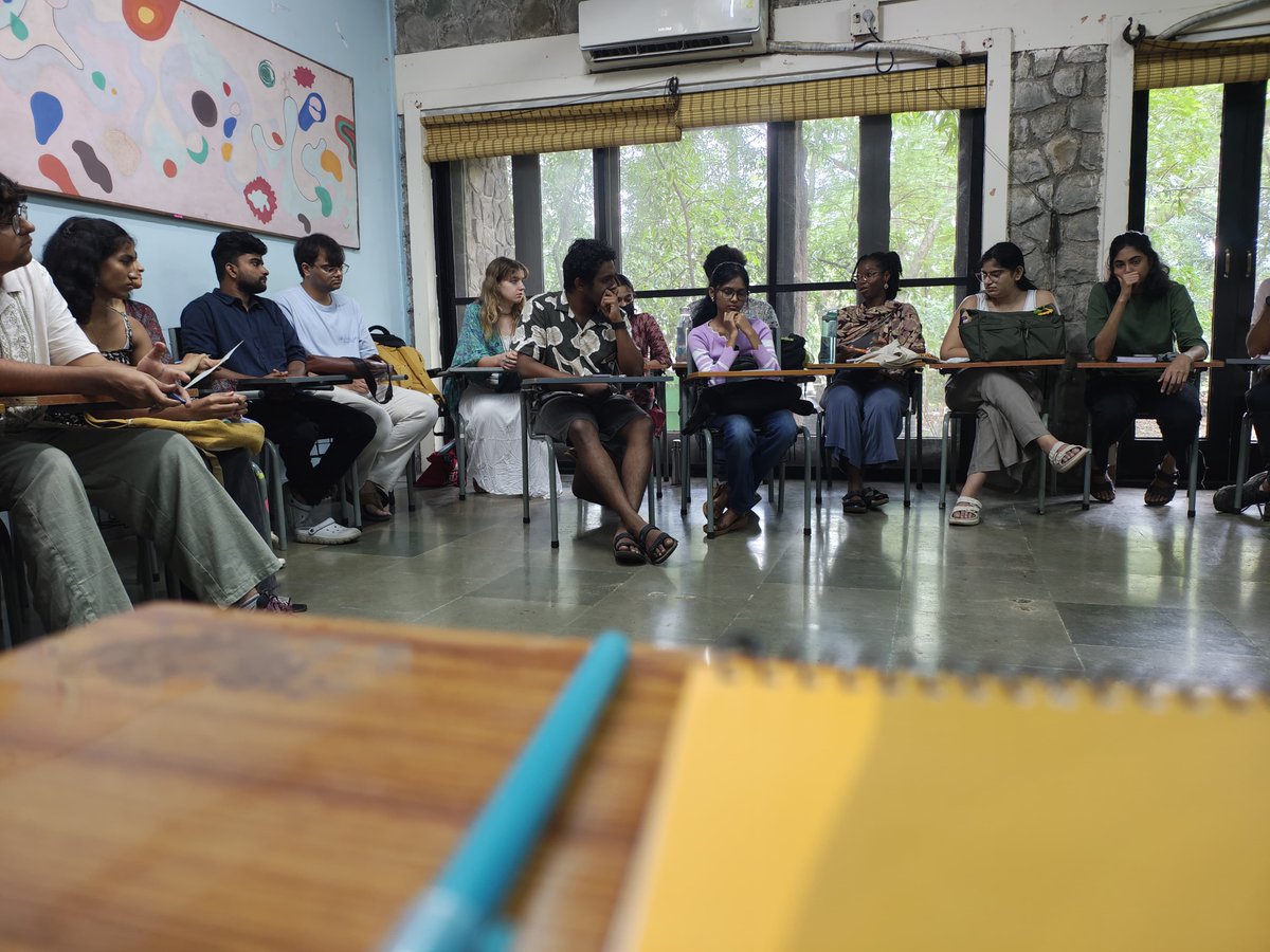 ShridharNirala's tweet image. Today we had our very first class. The course kicked off with an Introduction to Visual Culture—an engaging exploration into how images, media, and visual symbols shape the world around us.
A thought-provoking start to an exciting academic journey! 🎥📖✨
#SMCS #TISSMumbai