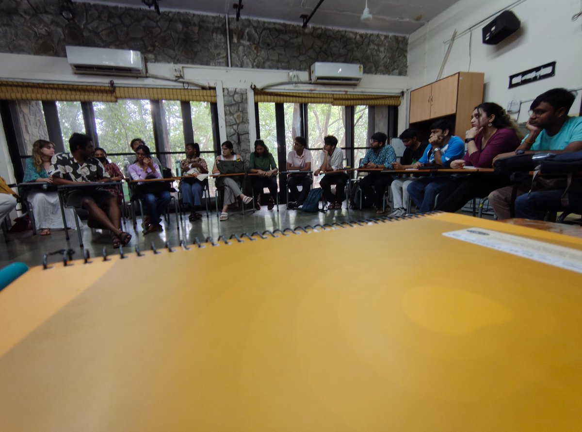 ShridharNirala's tweet image. Today we had our very first class. The course kicked off with an Introduction to Visual Culture—an engaging exploration into how images, media, and visual symbols shape the world around us.
A thought-provoking start to an exciting academic journey! 🎥📖✨
#SMCS #TISSMumbai