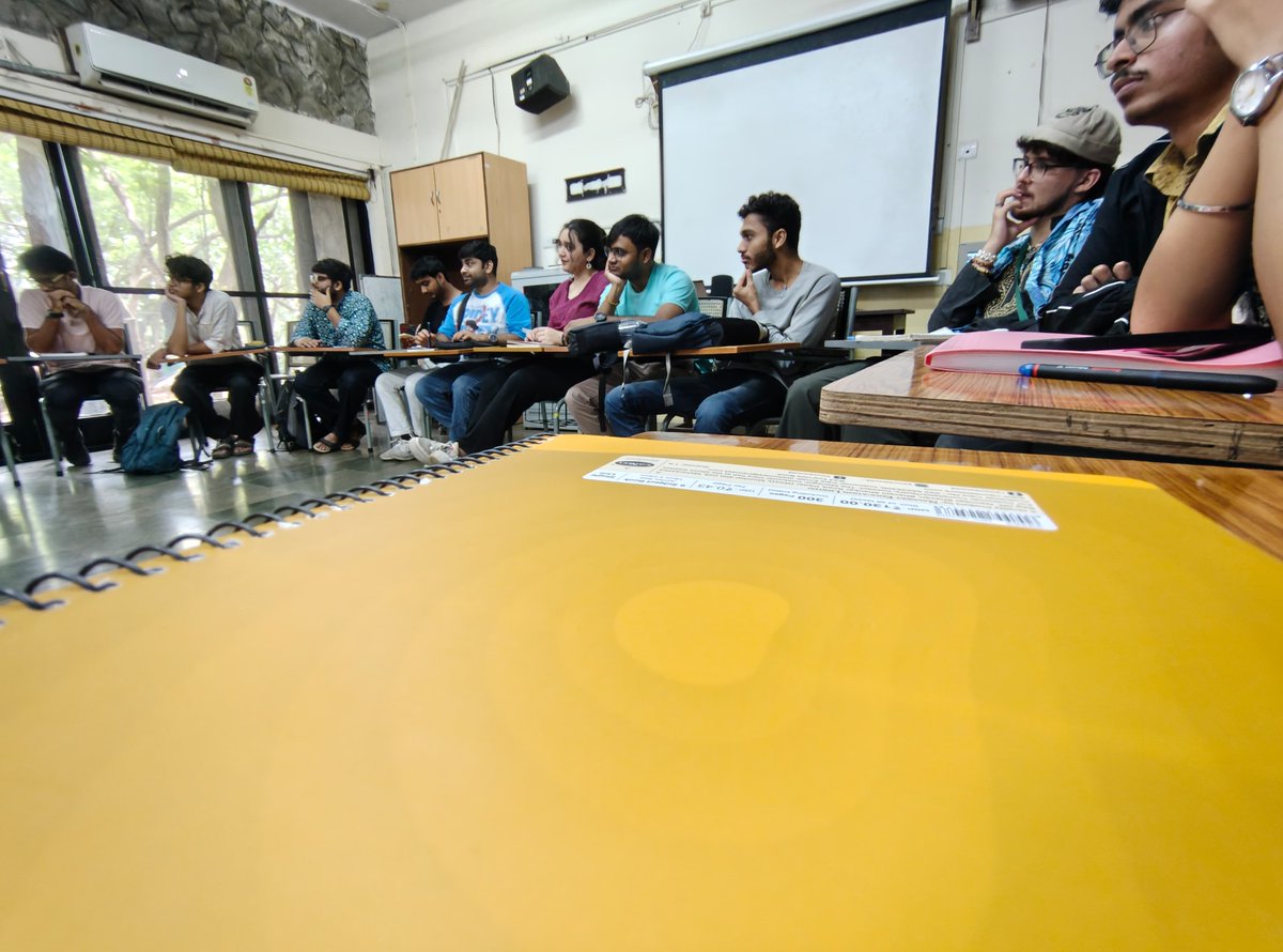 ShridharNirala's tweet image. Today we had our very first class. The course kicked off with an Introduction to Visual Culture—an engaging exploration into how images, media, and visual symbols shape the world around us.
A thought-provoking start to an exciting academic journey! 🎥📖✨
#SMCS #TISSMumbai
