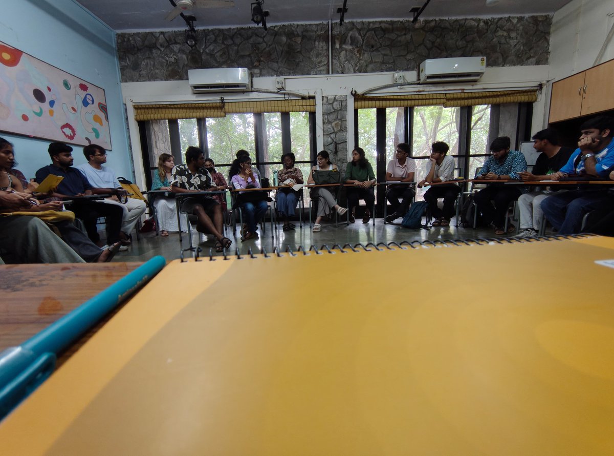 ShridharNirala's tweet image. Today we had our very first class. The course kicked off with an Introduction to Visual Culture—an engaging exploration into how images, media, and visual symbols shape the world around us.
A thought-provoking start to an exciting academic journey! 🎥📖✨
#SMCS #TISSMumbai