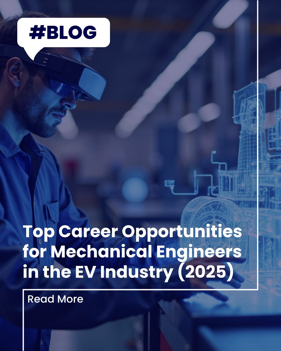 caddcentre's tweet image. Mechanical engineers, your EV moment is here!
From design to battery systems, your skills are in high demand in the booming #EV sector.

Explore the top EV careers of 2025 now, bit.ly/45cX1Li

#EVIndustry #MechanicalEngineering #FutureOfMobility #CADDcentre