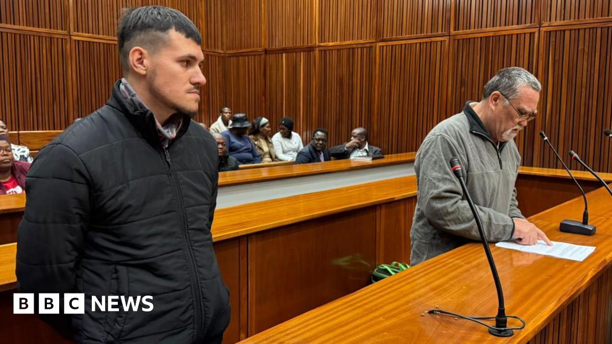 Adrian de Wet - a white South African farm worker accused of killing two black women says he was forced to feed their bodies to pigs, according to lawyers. He is one of three men facing murder charges after two women were killed on a farm in Limpopo. 

bbc.in/4lbPvX0