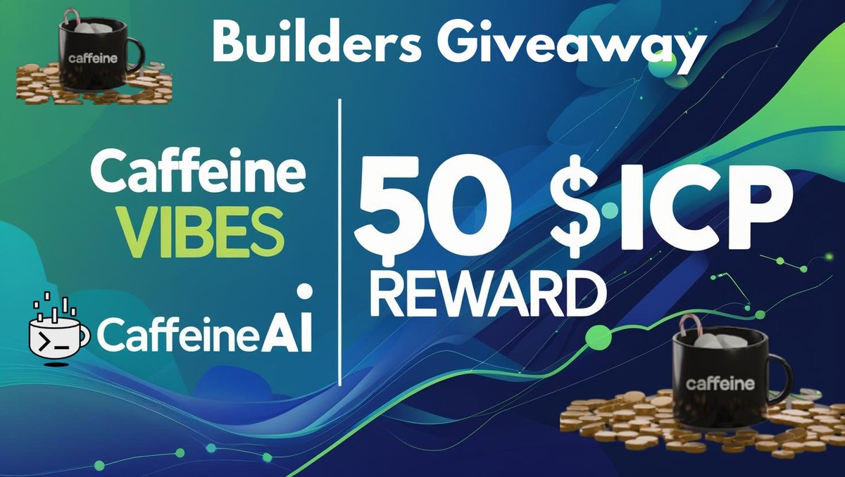 Caffeine Vibes (@caffeine_vibes) on Twitter photo 🚨 Hey Builders!
We’re celebrating the alpha launch of @CaffeineAI — and rewarding creativity that pushes boundaries 👇
The Caffeine Vibes team is giving out 50 ICP to the top 10 most innovative dApps built using CaffeineAI.
Here’s how to enter:
1️⃣ Follow <a href="/Caffeine_Vibes/">Caffeine Vibes</a>
2️⃣ 🚨 Hey Builders!
We’re celebrating the alpha launch of @CaffeineAI — and rewarding creativity that pushes boundaries 👇
The Caffeine Vibes team is giving out 50 ICP to the top 10 most innovative dApps built using CaffeineAI.
Here’s how to enter:
1️⃣ Follow <a href="/Caffeine_Vibes/">Caffeine Vibes</a>
2️⃣