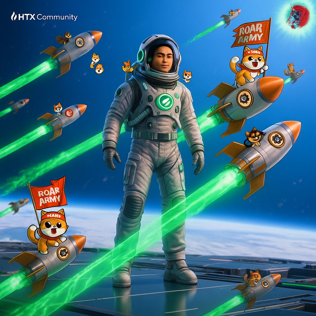 GM <a href="/HTX_Global/">HTX</a> <a href="/HTXCommunity/">HTX Community</a> 
From $ROAR ARMY on ETH ☀️ 

#crypto #memecoin #altcoins
