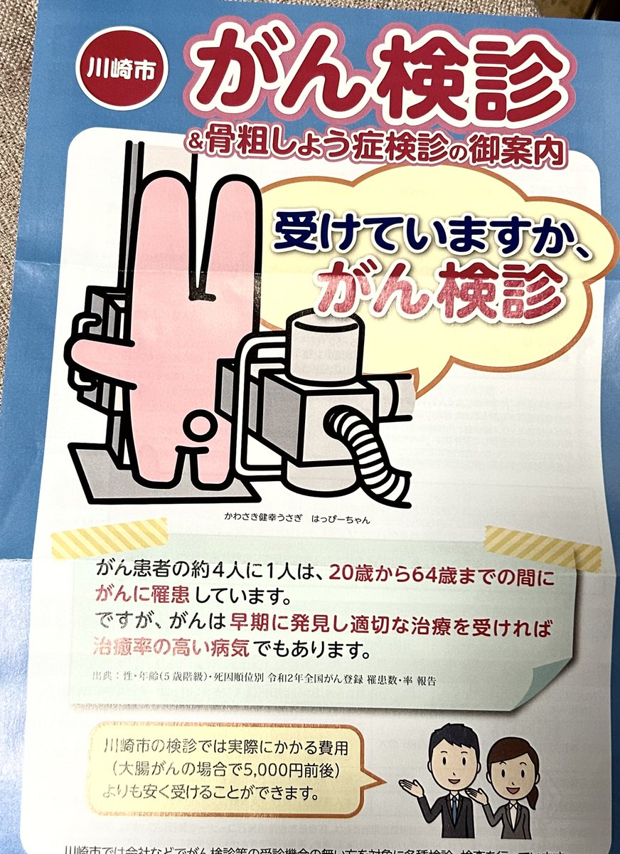 DeIkuze's tweet photo. がん検診して、癌が見つかり治療したとして、その間収入が滞れば生活は出来なくなる。

私は延命治療はしな��、だから受けない。
受けない選択肢もあるのに、何故こうも受けろと無責任に何度も来るのか！
私は自分の命は自分で閉じる覚悟はしています。 https://t.co/LYr9Y9zc7c