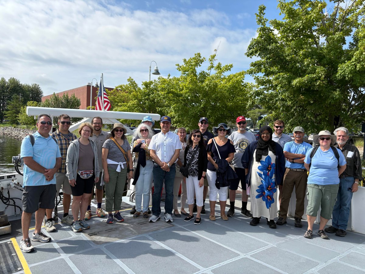 Michigan Space Grant (@mispacegrant) on Twitter photo The MSGC Executive Board & Staff held our biannual Board Strategy Retreat at <a href="/GVSU/">Grand Valley State</a> The Lake Michigan Center at the Robert B. Annis Water Resources Institute. We had a wonderful time & enjoyed our time within the Institute as well as our voyage on the W.G. Jackson research vessel! The MSGC Executive Board & Staff held our biannual Board Strategy Retreat at <a href="/GVSU/">Grand Valley State</a> The Lake Michigan Center at the Robert B. Annis Water Resources Institute. We had a wonderful time & enjoyed our time within the Institute as well as our voyage on the W.G. Jackson research vessel!