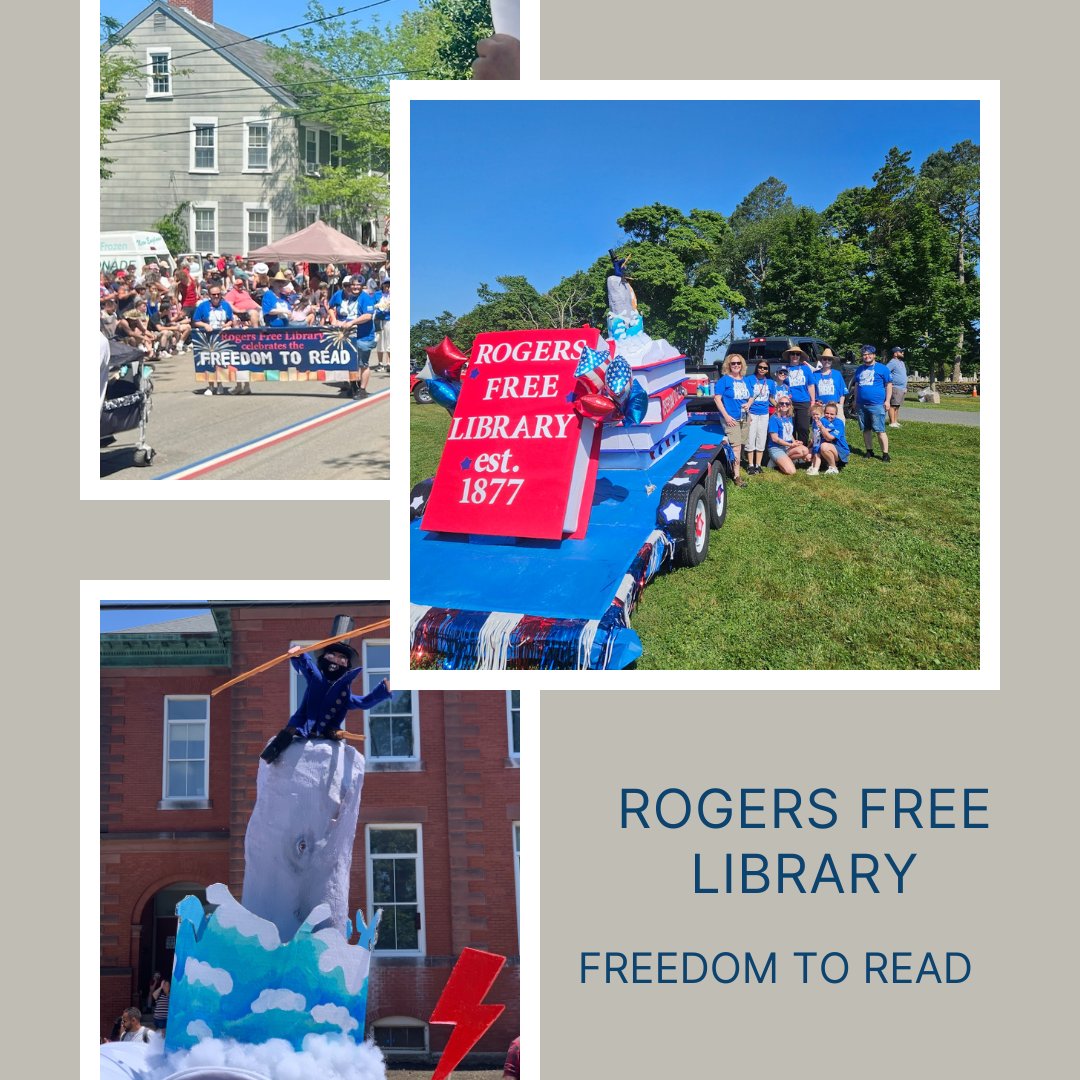 Rogers Free Library celebrated the Freedom to Read by participating in the longest running 4th of July celebration in the country.