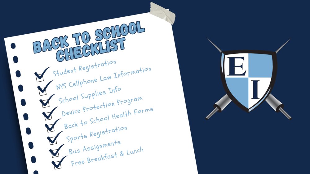 East Irondequoit Back to School Student Checklist for Families eastiron.org/o/eicsd/articl…