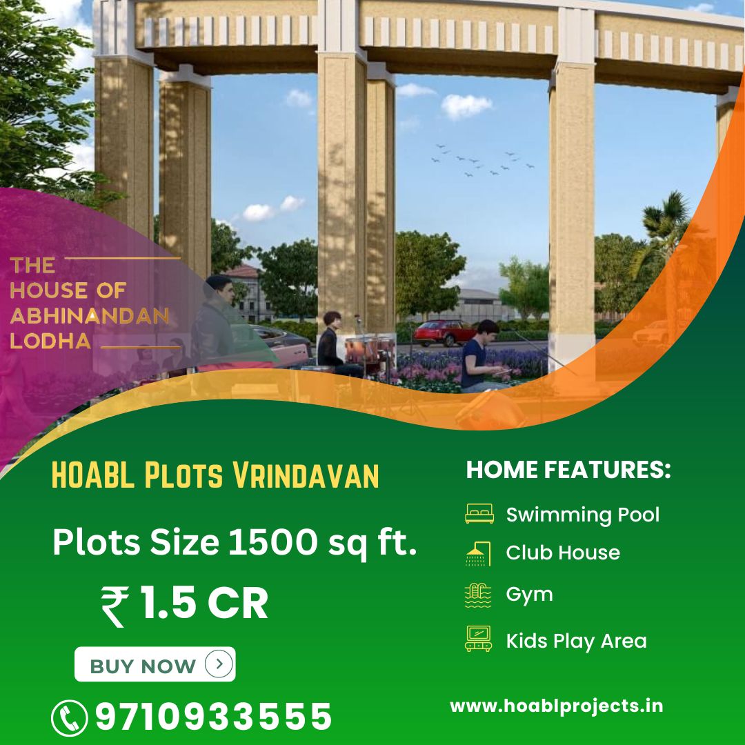 lodhaplot's tweet image. Discover the divine blend of tradition and modernity with HOABL Plots Vrindavan. Nestled in the sacred heart of Vrindavan, these premium residential plots offer a lifestyle.
#AbhinandanLodhaPlotsVrindavan #HOABLPlots #VrindavanRealEstate
Website - hoablprojects.in/hoabl-plots-vr…