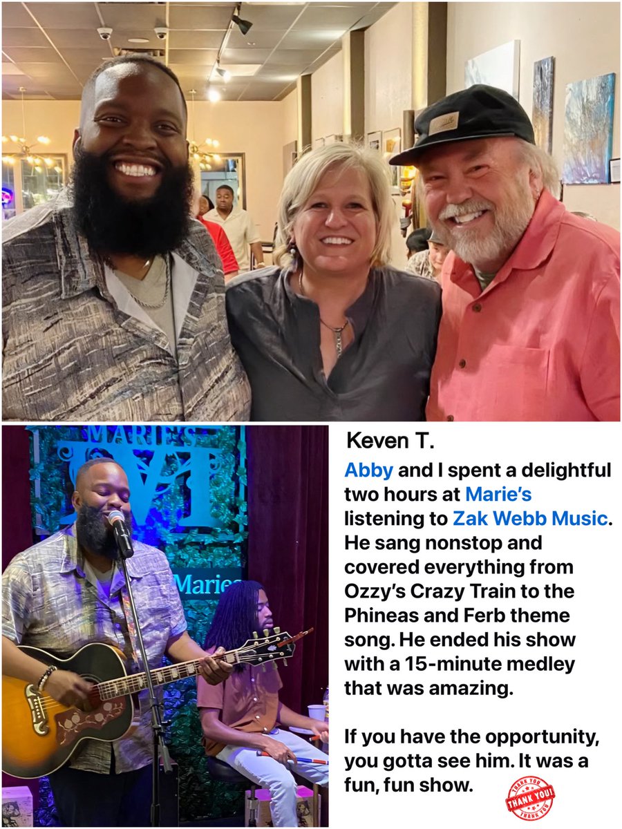 Smiles for miles! Thank y’all for the weekend hang &amp; kind words. 😊 

#zakwebbmusic