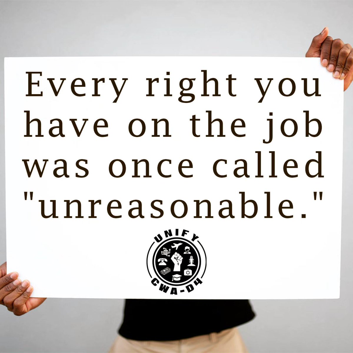 It wasn't easy. But it was right. Keep fighting. #CWAStrong
