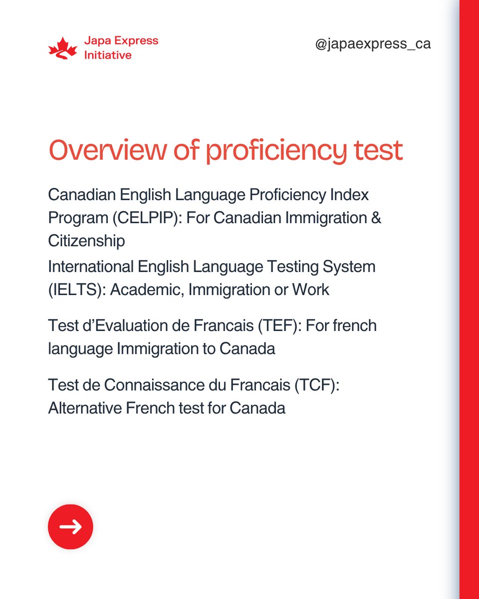 japaexpress_ca's tweet photo. Thinking of acing your language proficiency test but missed our first webinar? Don’t worry we’ve got you.
Here’s a quick recap to help you get back on track

✅ Not sure which test to take for your final application?
✅ Confused about CELPIP, IELTS, TEF, or TCF? https://t.co/4VeemrGGlf