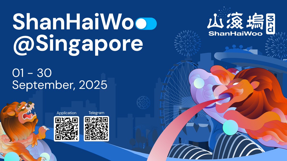 shanhaiwoo's tweet image. 📣 ShanHaiWoo Singapore Scholarship Results Are Out!
🎓We received 120+ applications from amazing builders around the world for the scholarship — thank you all! Results were emailed by July 31.
Want to join the adventure this fall?
Our general application is still open!
👉…