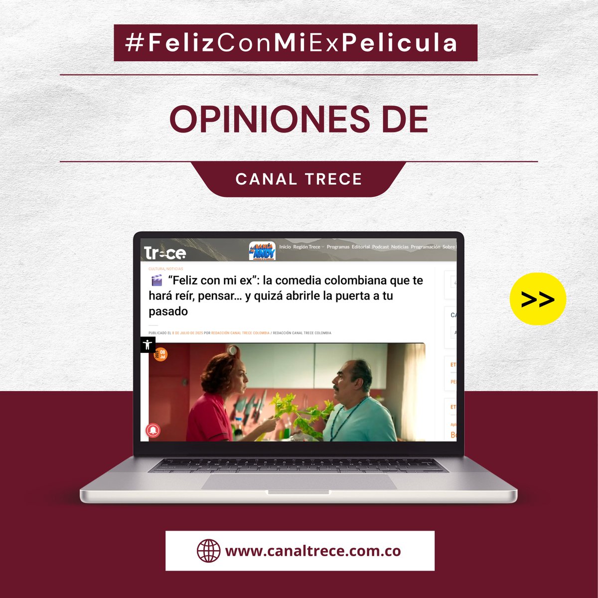 DistribucionGS's tweet photo. 🎬 ¡EN EXCLUSIVA! 📣 Medios como La Mega, Canal Trece, Radio Uno y El Sol ya hablan de la película "FELIZ CON MI EX" 💔🎉 Ya en cines. Lee las notas completas aquí:

🔗 https://t.co/sMviE2vh7S

🔗 https://t.co/NCVuX7aher

🔗 https://t.co/GSC6XMY73T

🔗 https://t.co/Qc7OCSjdl6 https://t.co/gn2xBMIil4