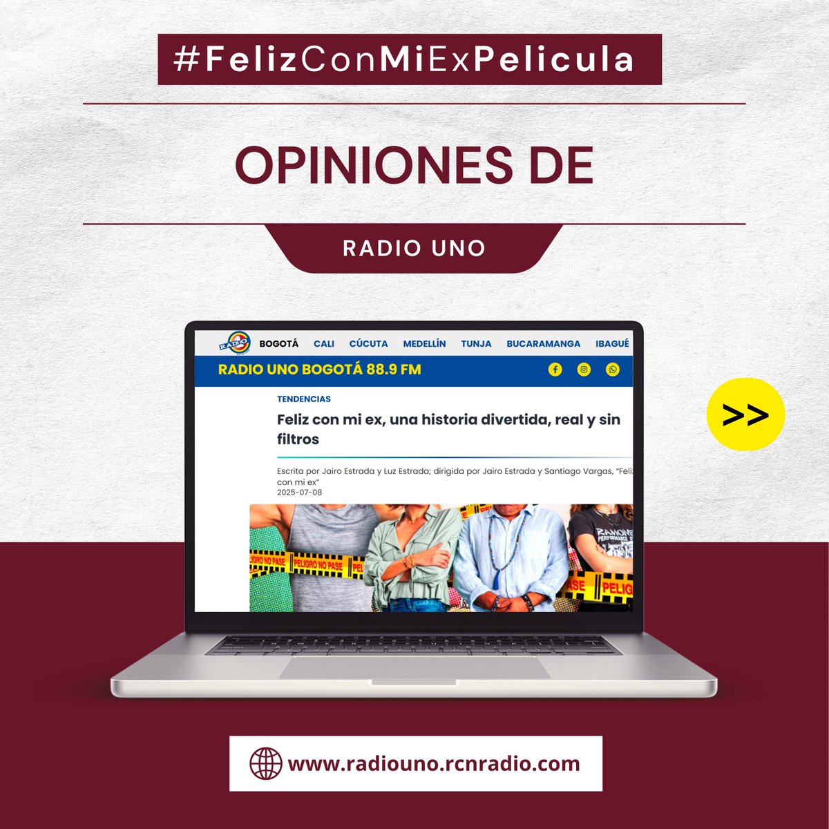 DistribucionGS's tweet photo. 🎬 ¡EN EXCLUSIVA! 📣 Medios como La Mega, Canal Trece, Radio Uno y El Sol ya hablan de la película "FELIZ CON MI EX" 💔🎉 Ya en cines. Lee las notas completas aquí:

🔗 https://t.co/sMviE2vh7S

🔗 https://t.co/NCVuX7aher

🔗 https://t.co/GSC6XMY73T

🔗 https://t.co/Qc7OCSjdl6 https://t.co/gn2xBMIil4