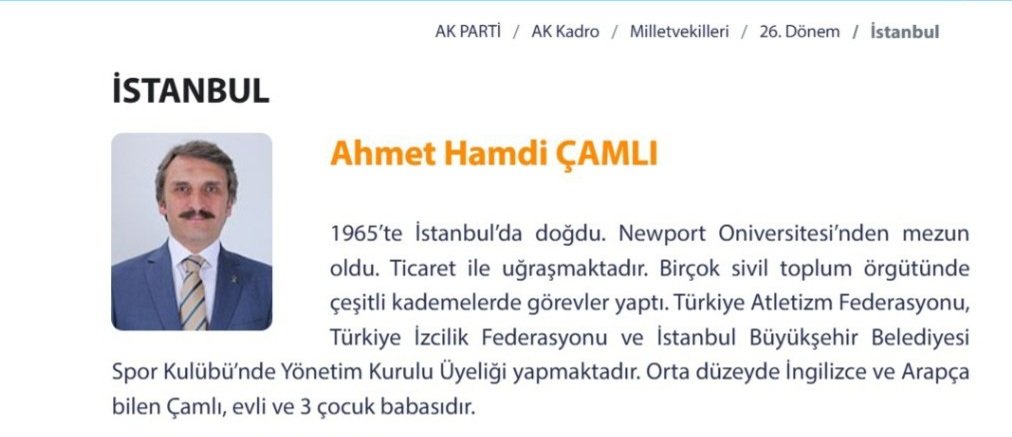 Arkadaşlar herkes Yeliz 'in ay pardon Ahmet Hamdi Çamlı'nın diplomasını merak etmiş.
"NewportOniversitesi'nden mezun olmuş. 
Fakat ne yok biliyormusunuz 
DÜNYADA ÖYLE BİR ÜNİVERSİTE YOK...🤣🤣🤣🤣🤣🤣🤣🤣