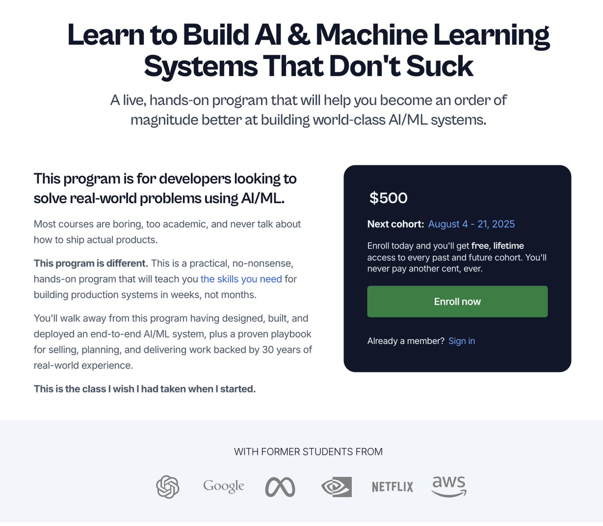 We are starting in under an hour...