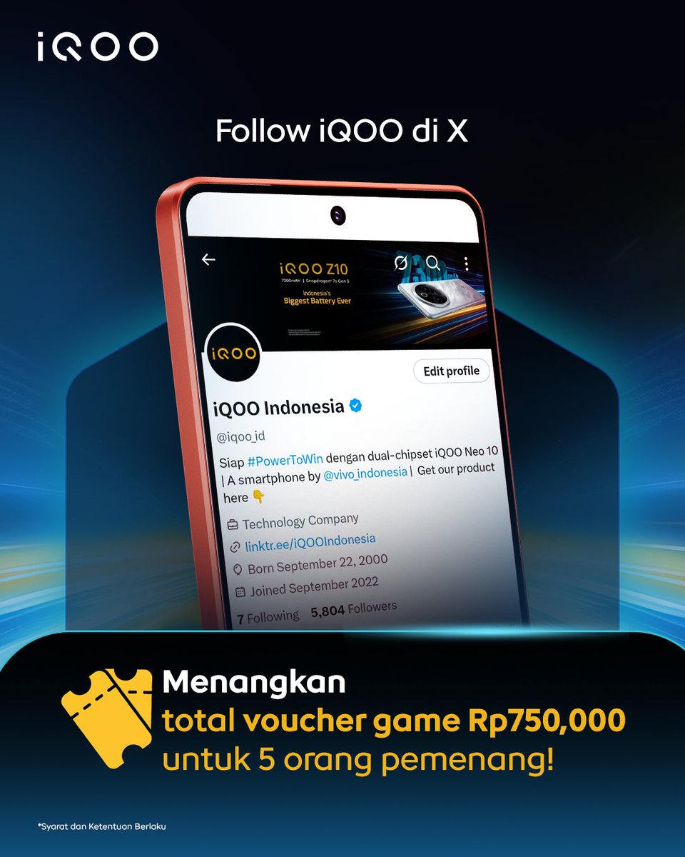 iQOO Indonesia tweet media