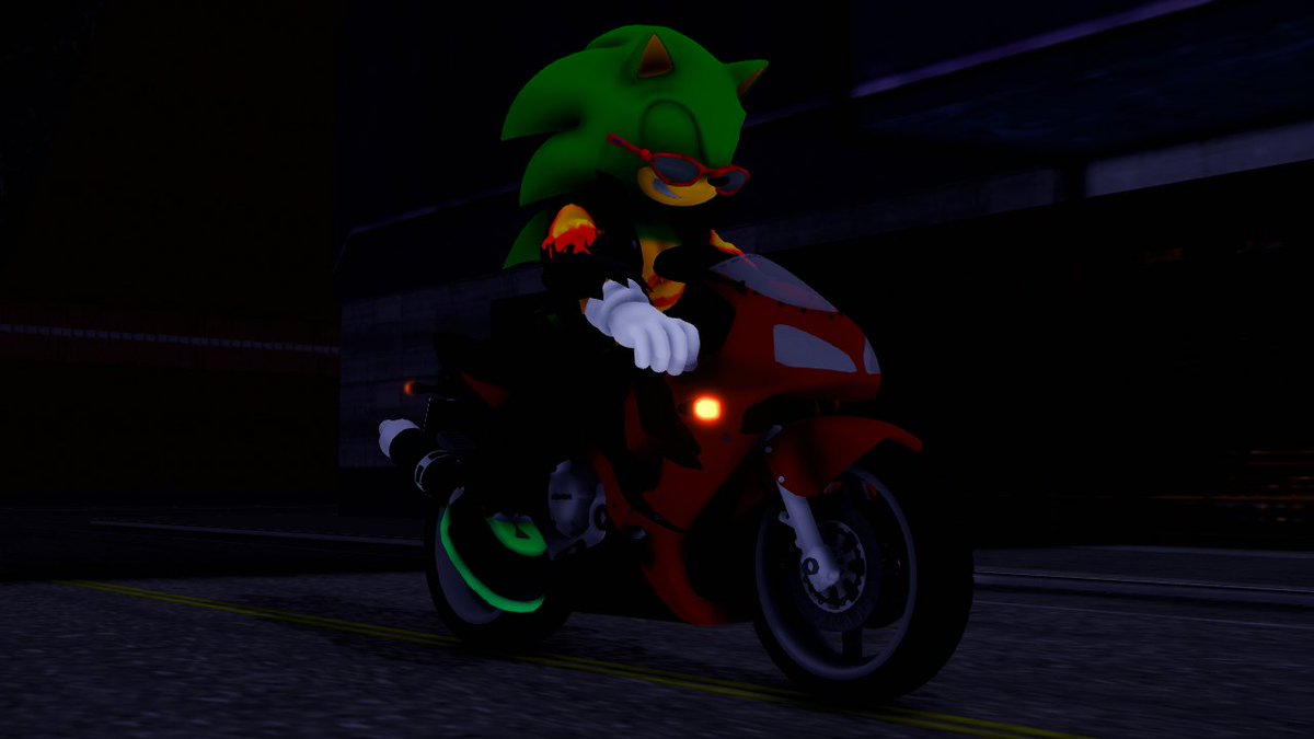 RoenTheBear's tweet photo. Scourge Rides
Scourge The Hedgehog Character Model by @KabalMystic and @ThunderDogBoi
Converted to MMD by @Josugomezoffic1
#3D #3DArt #3DAnthro #3DFurry #3DMMD #Anthro #Furry #ScourgeTheHedgehog #SonicTheHedgehog #MikuMikuDance #MMD #Sonic https://t.co/etJKDGSeSd