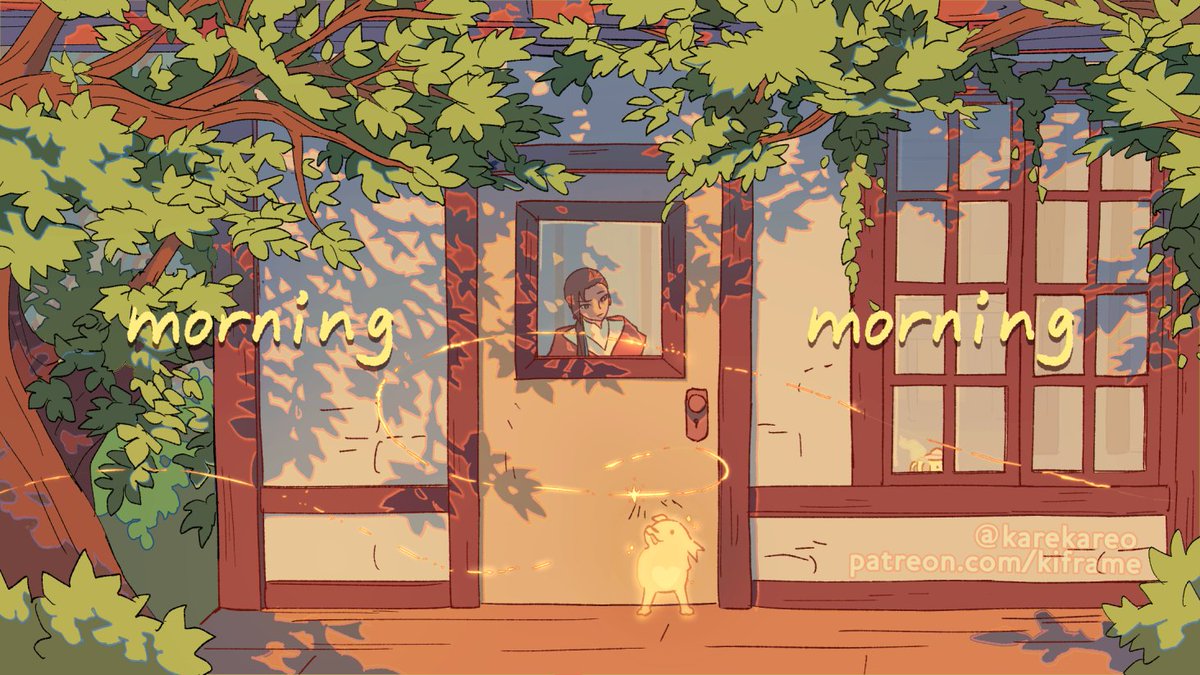 karekareo's tweet image. i&apos;m trying to make an indie animated short! it&apos;s called morning, morning (nickname: ghostpup) ✨ if you like witches, playful pups, and magic in the little things,  maybe we can make this happen! 👻🐶✨