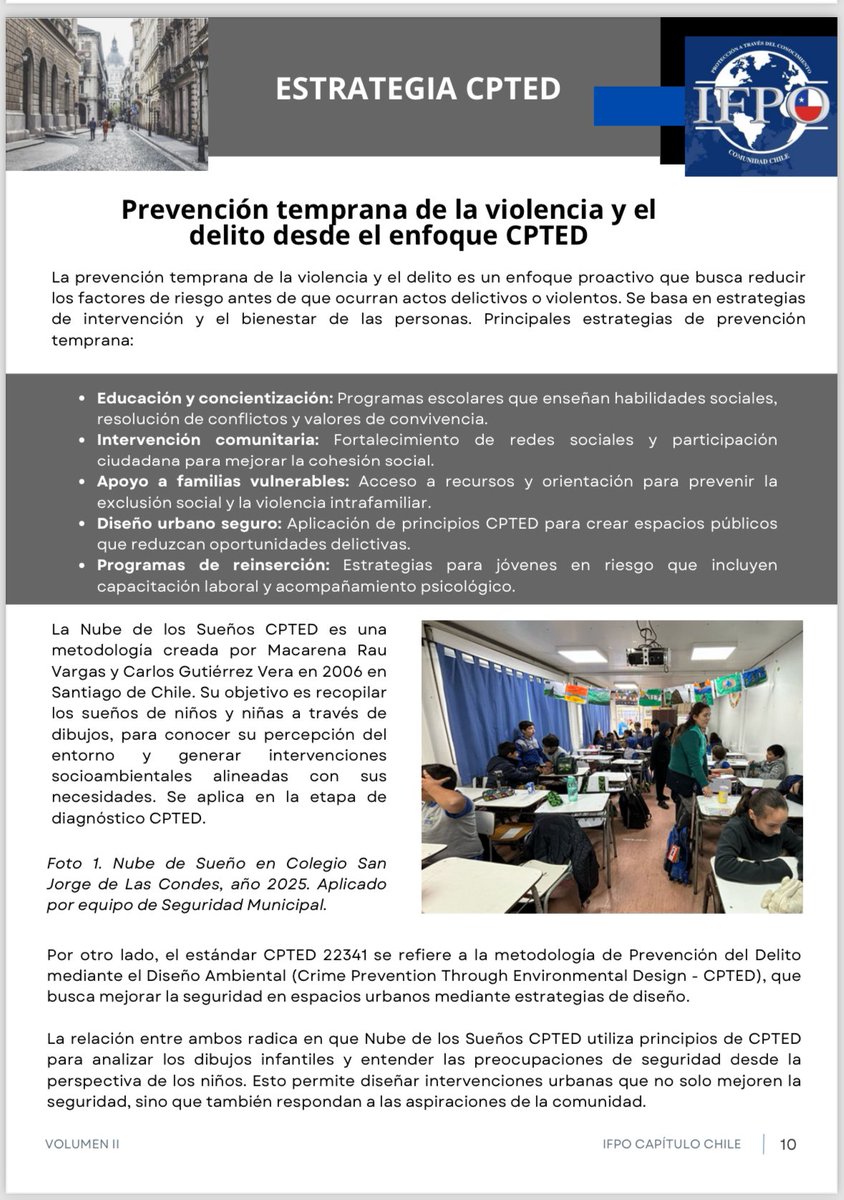 Estimado Marcelo Serey, lider de IFPO Chile, gracias por incluir mi articulo de CPTED en su boletín de agosto!!!!!
Saludos,
Dr. Macarena Rau
ICA President 
@marcelo_serey_gonzalez #cpted