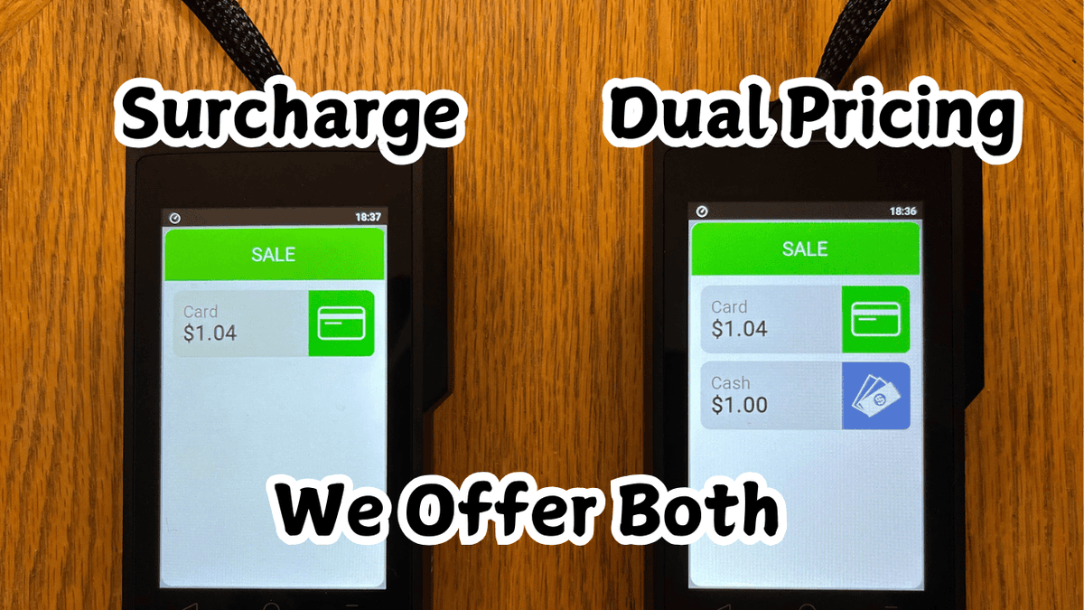 One just adds a fee the other offers a cash discount. We offer both.
 iSmartPayments.com