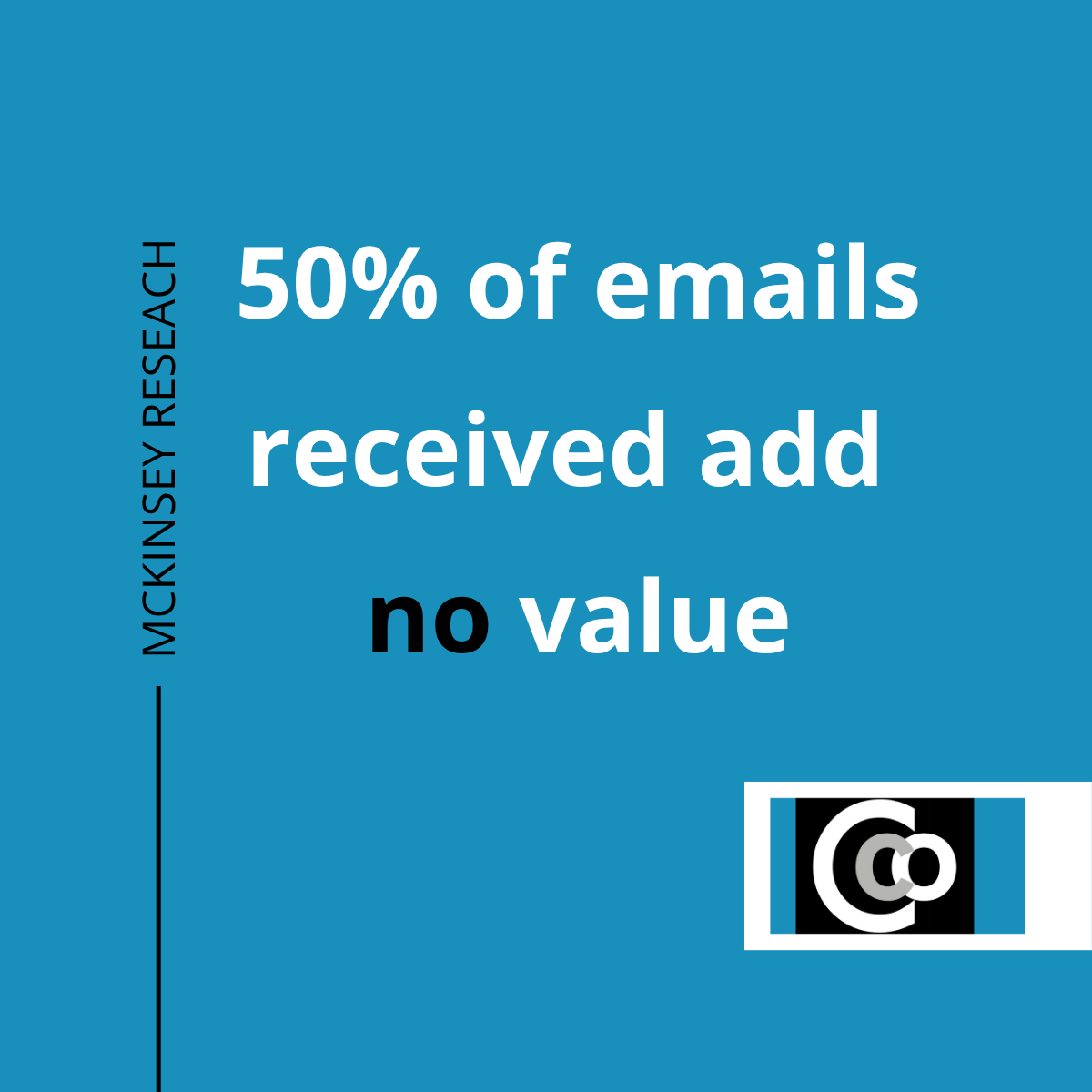 Are you guilty of over-emailing? Email is a great tool, but sometimes it is quicker and better to pick up the phone or go and have a conversation. For more tips on how to avoid the email avalanche, read our blog: cco.uk.com/stop-the-email…