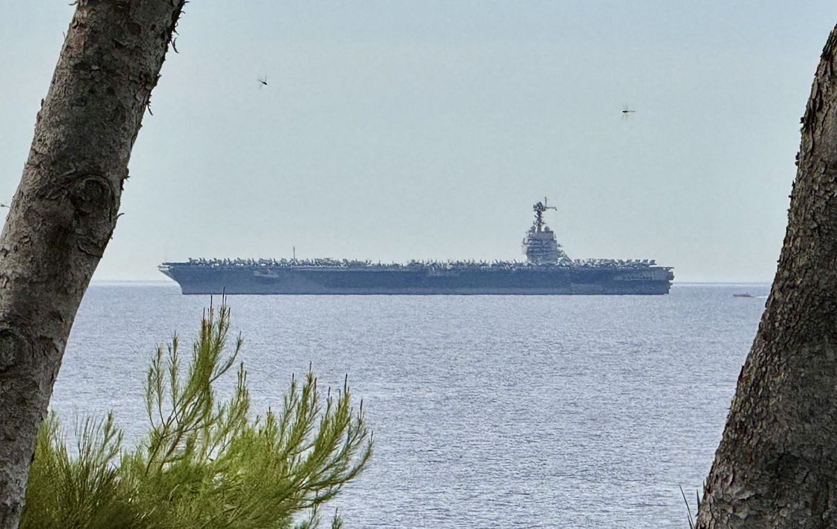 WarshipCam (@warshipcam) on Twitter photo USS Gerald R. Ford (CVN 78) Gerald R. Ford-class aircraft carrier coming into Marseille, France - August 4, 2025
SRC: TW-<a href="/Foucault_JP/">Jean-Pierre Foucault</a> USS Gerald R. Ford (CVN 78) Gerald R. Ford-class aircraft carrier coming into Marseille, France - August 4, 2025
SRC: TW-<a href="/Foucault_JP/">Jean-Pierre Foucault</a>