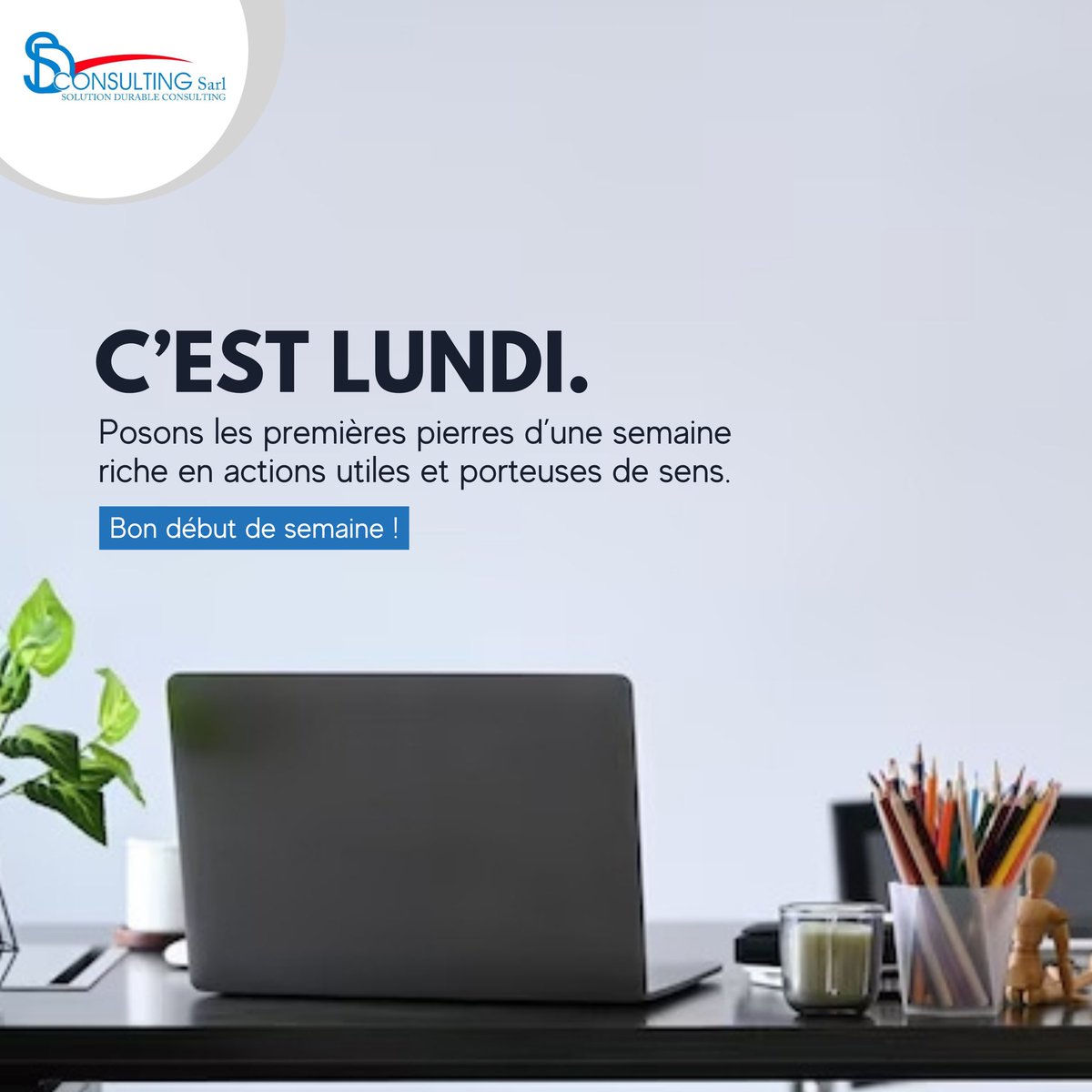 sd_togo's tweet image. 💼 C’est lundi

Posons les bases d’une semaine productive, engagée et tournée vers l’impact.
Chez SD Consulting, chaque semaine est une chance de construire des solutions durables, utiles pour les communautés et les territoires.

#DébutDeSemaine #SDConsulting #SolutionsDurables