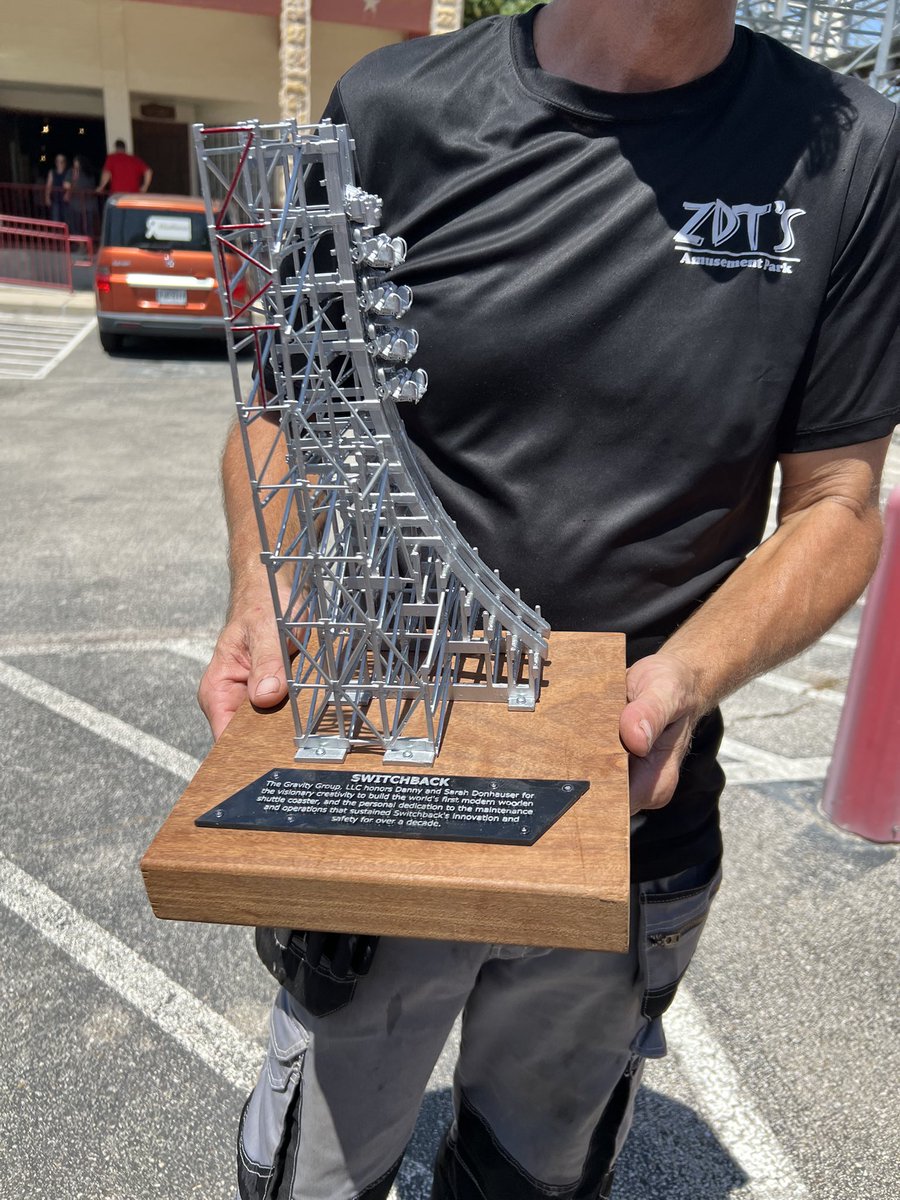 thegravitygroup (@thegravitygroup) on Twitter photo As you may know, <a href="/ZDTamusement/">ZDT's Amusement Park</a> park is closing soon. While the future of the Switchback roller coaster is unknown, we presented the owners, Danny and Sarah, a way to honor them and for them to remember the ride. As you may know, <a href="/ZDTamusement/">ZDT's Amusement Park</a> park is closing soon. While the future of the Switchback roller coaster is unknown, we presented the owners, Danny and Sarah, a way to honor them and for them to remember the ride.