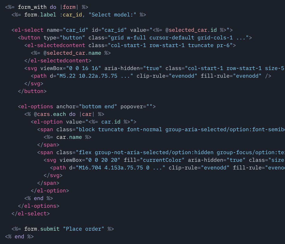 DHH (@dhh) on Twitter photo This is fantastic! Tailwind web components that work beautifully with Hotwire and vanilla Rails ERB templates. Great work from <a href="/adamwathan/">Adam Wathan</a> and his crew 🤘 This is fantastic! Tailwind web components that work beautifully with Hotwire and vanilla Rails ERB templates. Great work from <a href="/adamwathan/">Adam Wathan</a> and his crew 🤘