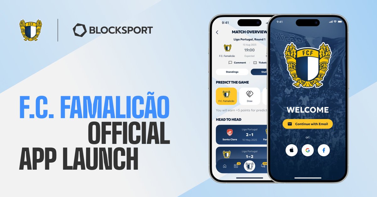 📲 It’s here!

We’ve partnered with @FCF1931 to launch the FC Famalicão SuperApp 🚀

✅ Tickets &amp; Merch
📡 Live match content
📰 Exclusive club stories
🎮 Quizzes &amp; rewards

Download now on iOS &amp; Android!