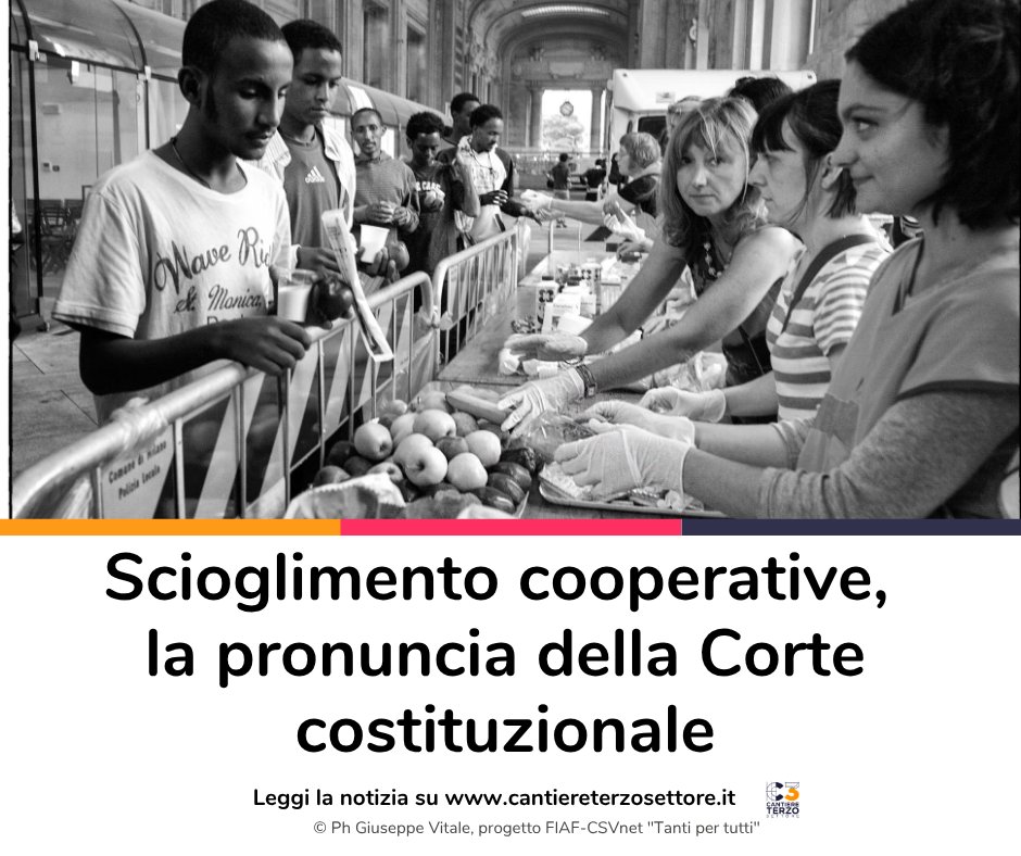 La Corte costituzionale dichiara incostituzionale lo scioglimento automatico delle #cooperative che si sottraggono alla vigilanza. Riconosciuto il valore sociale della cooperazione! bit.ly/3JggpQ1
