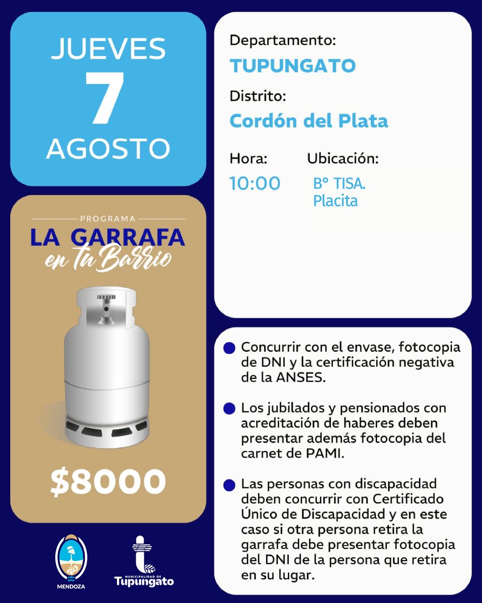 𝗖𝗥𝗢𝗡𝗢𝗚𝗥𝗔𝗠𝗔 𝗦𝗘𝗠𝗔𝗡𝗔𝗟 📷
Próximas fechas y lugares de entrega.
Recordá lleva tu envase  para acceder al beneficio.
📷 Precio social, pensado para acompañar a quienes más lo necesitan durante el invierno.