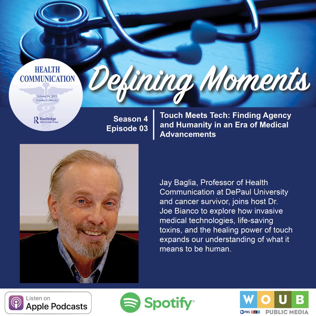 🎙️Dr. Jay Baglia, Professor of Health Communication at <a href="/DePaulU/">DePaul University</a> , joins host Dr. <a href="/joebiancophd/">Joe Bianco</a> to recount his journey toward cancer survivorship🎗️.