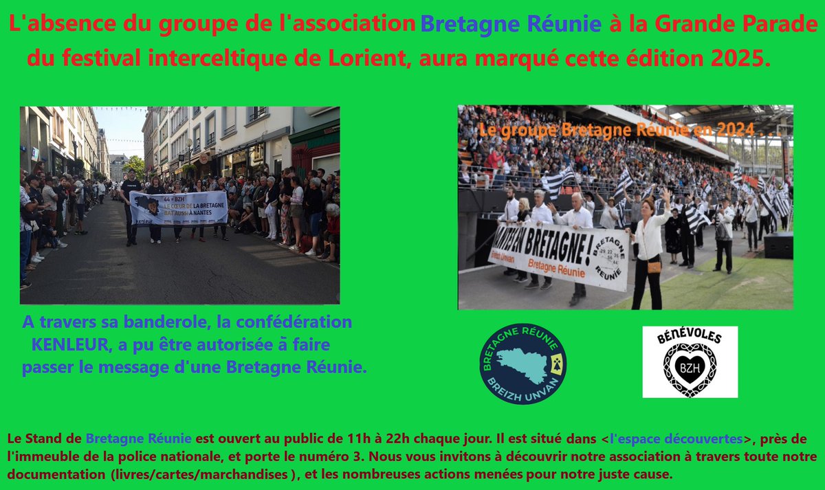 Le soutien constant depuis toujours des BRETONNES  et des BRETONS à notre cause, qui est viscéralement la leur, nous galvanise. 

ENSEMBLE, POURSUIVONS LE COMBAT !