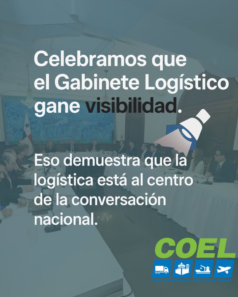 COEL celebra la creciente visibilidad del Gabinete Logístico. Reafirmamos nuestra convicción: la logística es un asunto de Estado. Más que ampliar la mesa, el reto está en consolidar la institucionalidad para que las decisiones generen los resultados que Panamá necesita.