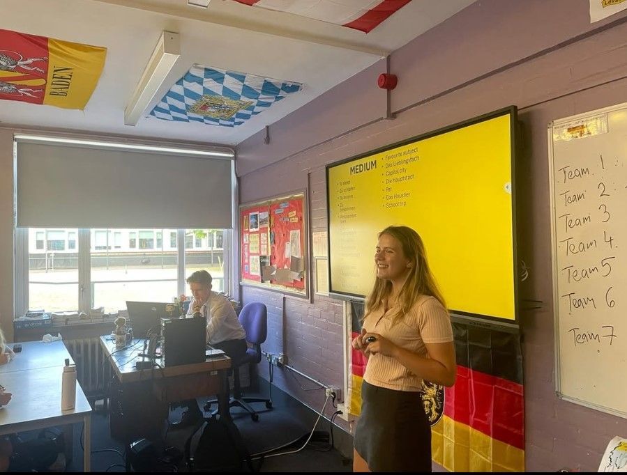 Chis_and_Sid's tweet photo. Our AMAZING German prefects - Joe and Lottie, who gave up so much of their time to inspire the younger students including arranging the Year 7 German Spelling Bee to support the German department, danke!! 

#German #MFL #lovelanguages #prefects #sixthform #keystage3 #keystage4 https://t.co/eepfkPPEIS