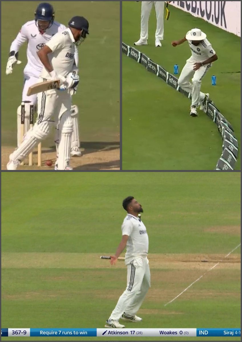 What a remarkable turnaround for Siraz. Life is full circle #INDvsEND