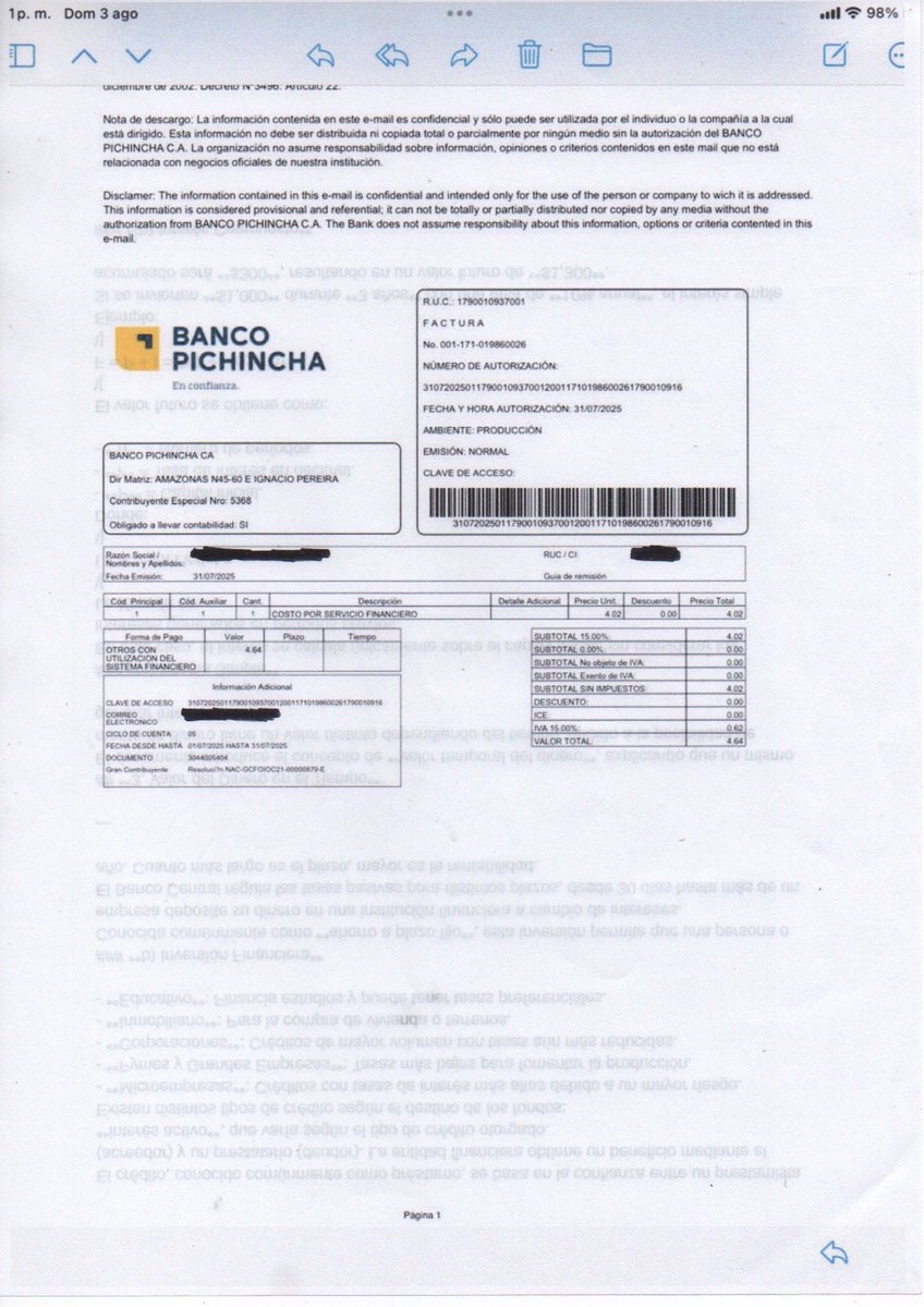 s_k_i_p_p_e_r's tweet image. ⁦@BancoPichincha⁩ ⁦@FEGASG⁩ ⁦@superbancosEC⁩ un mes más que ustedes me hacen descuentos no autorizados a mi cuenta. Se ha preguntado a la ejecutiva de la cuenta, y la respuesta es : “ no se, no he visto, no conozco “. ⁦