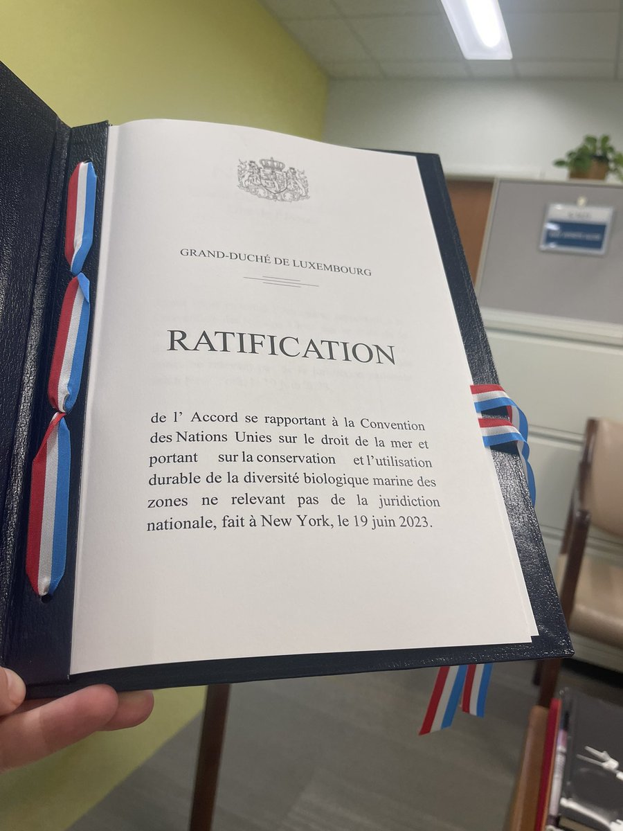 Luxembourg’s ratification brings the number of Parties to the BBNJ Treaty to 52. The Treaty will enter into force 120 days after the date of the deposit of the 60th instrument of ratification, approval, acceptance or accession
#HighSeasTreaty
#BBNJ
