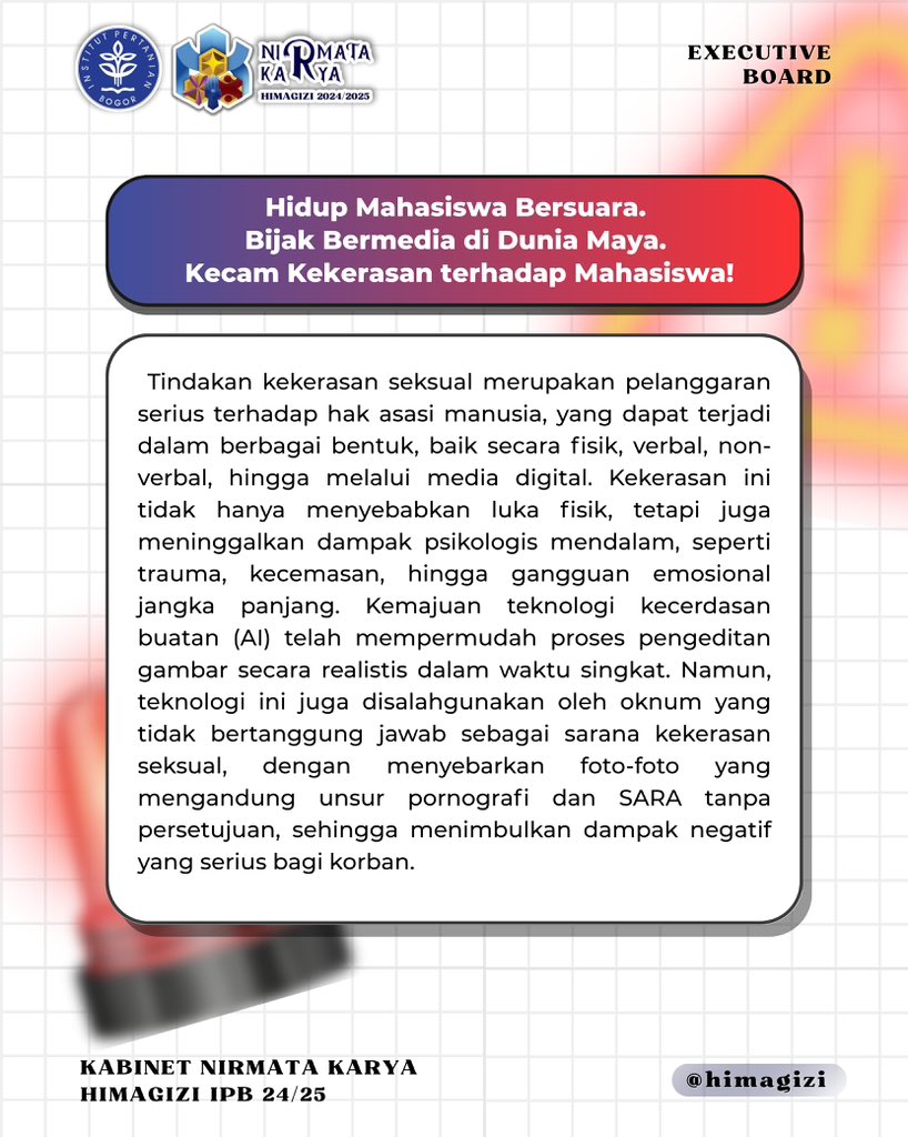 HIMAGIZI FEMA IPB tweet media