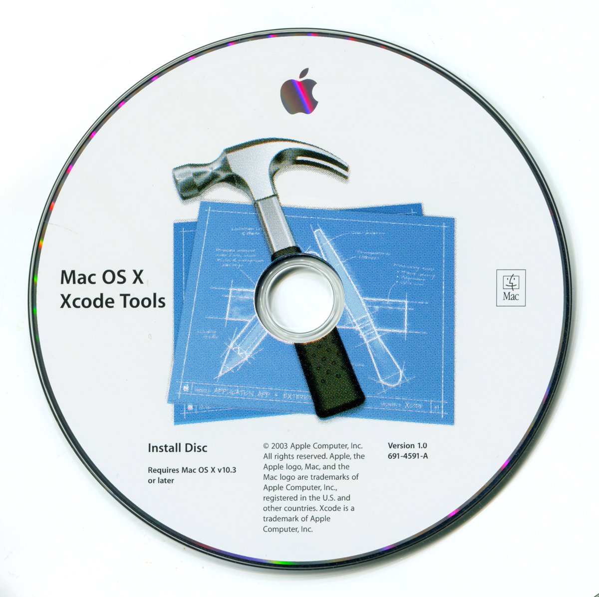 Did you know? 
The very first Xcode (1.0) came on a CD bundled with Mac OS X Panther in 2003.