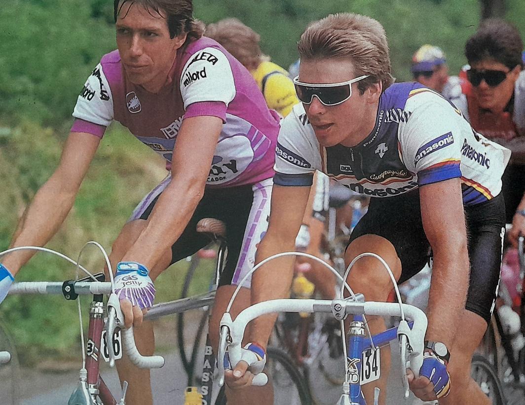 Johan Van der Velde and Erik Breukink, Giro d'Italia 1987 
📸 Aldo Tonnoir