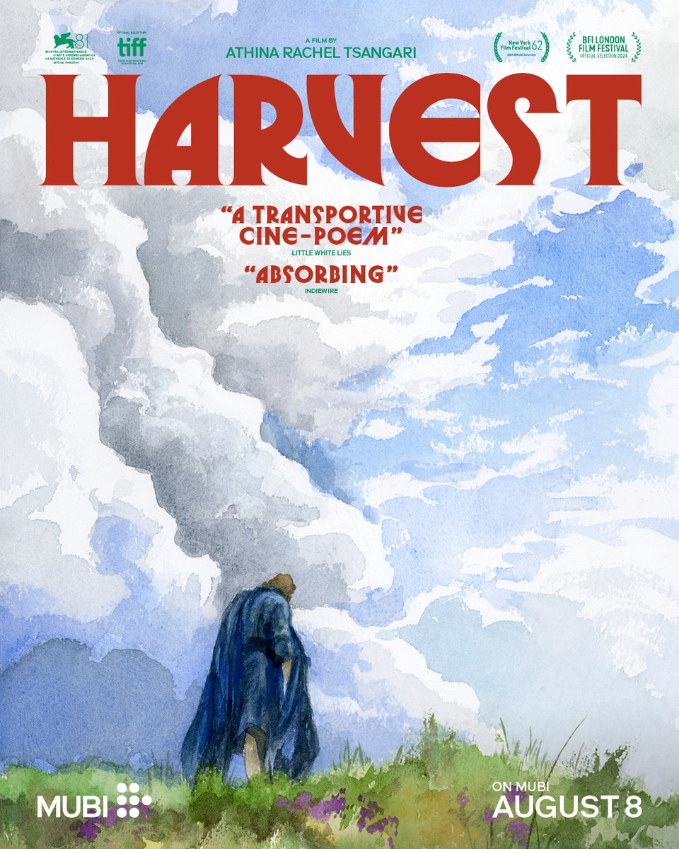 Alternative artwork for HARVEST. 

Painting by Renee Zhan, designs by Korina Gallika.

In cinemas now and streaming from August 8. A MUBI Release.
