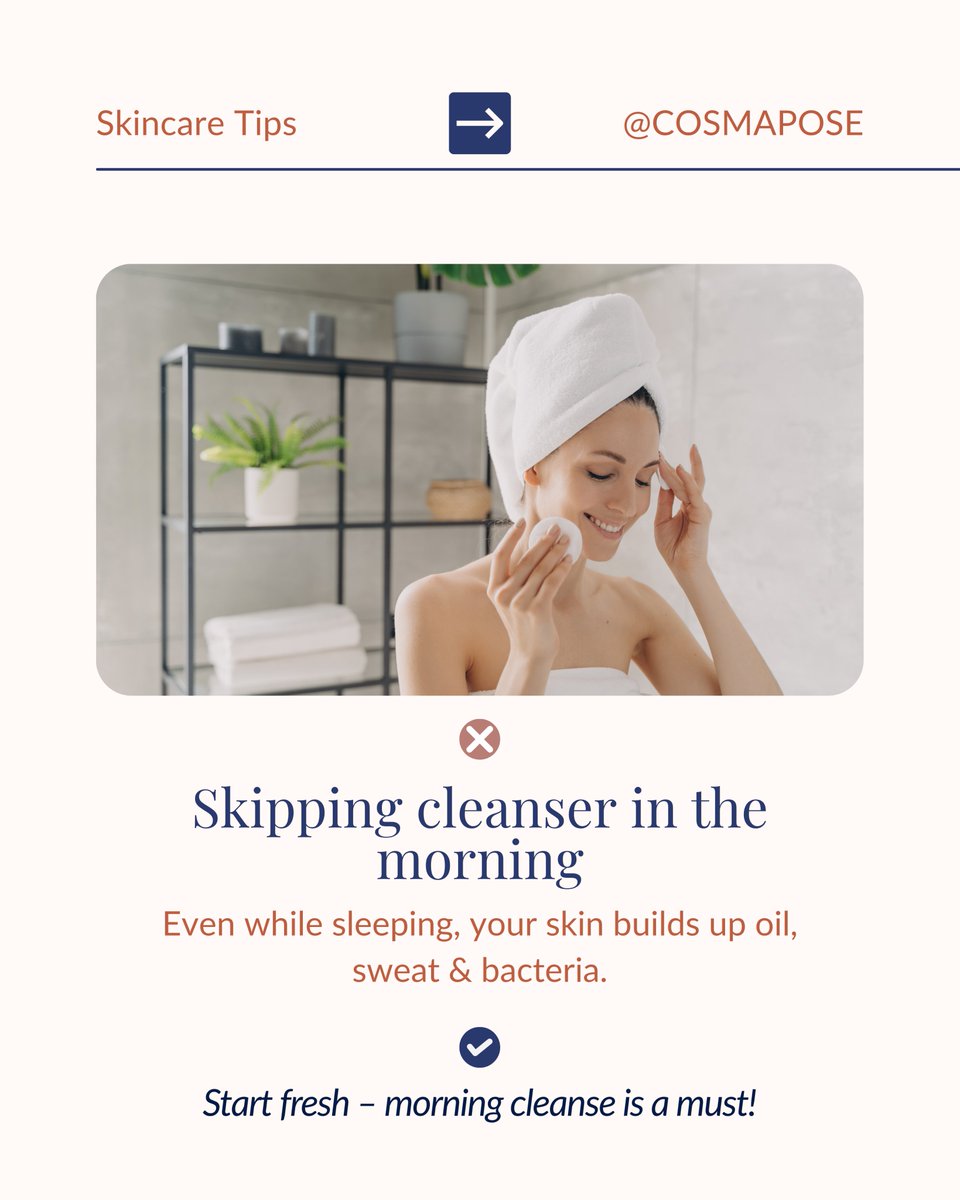 cosmapose's tweet image. 🧼 Think cleansing is the simplest skincare step?
Think again.
Common cleansing mistakes that could be messing with your glow — and how to fix them. ✨
💙 Featuring: Cosmapose Skin Brightening Foaming Cleanser
Gentle. pH-balanced. Glow-friendly.
#CleanseYourSkinWeek #AMPMRoutine