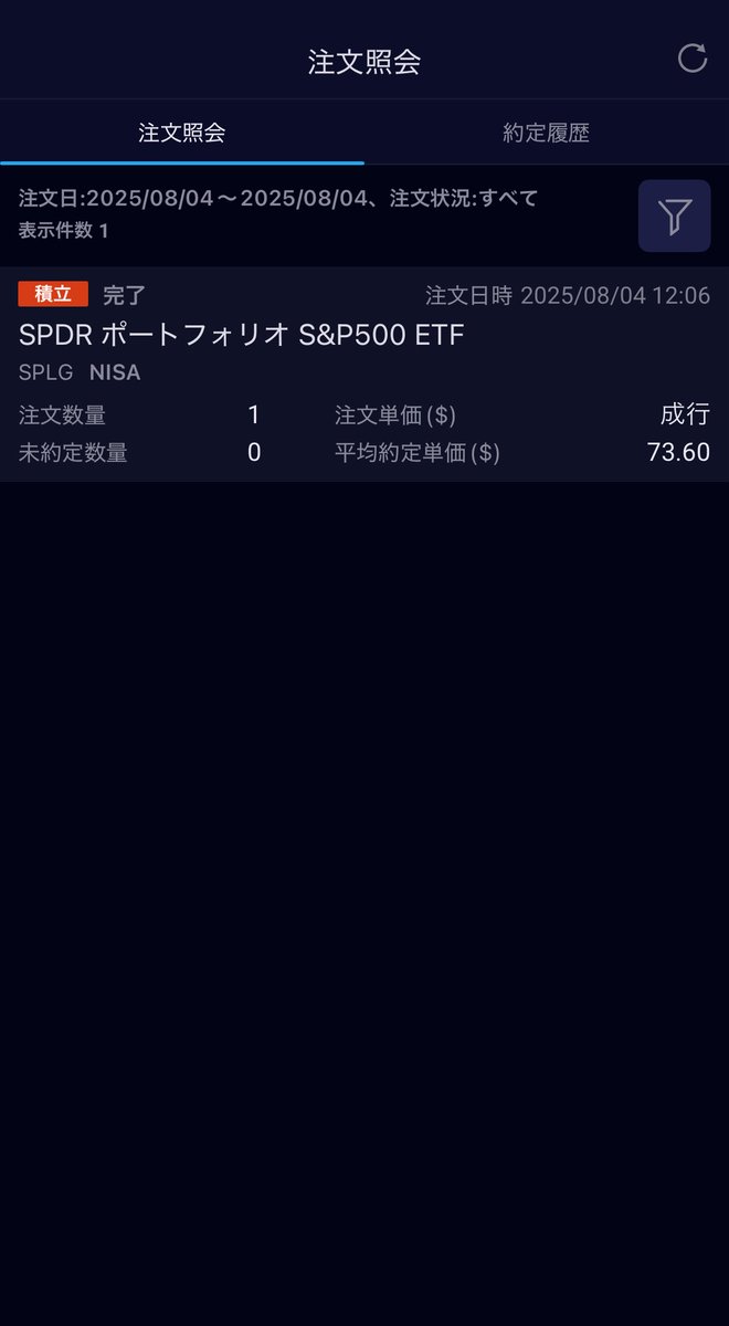 LeftyInvester's tweet image. 今夜の米国ETF購入🇺🇸

SPLG
合計143個

積立投資は地味でも最強
この毎週の一個が
未来のゆとりをつくっていく

#SPLG
#積立投資
#米国ETF
#長期投資