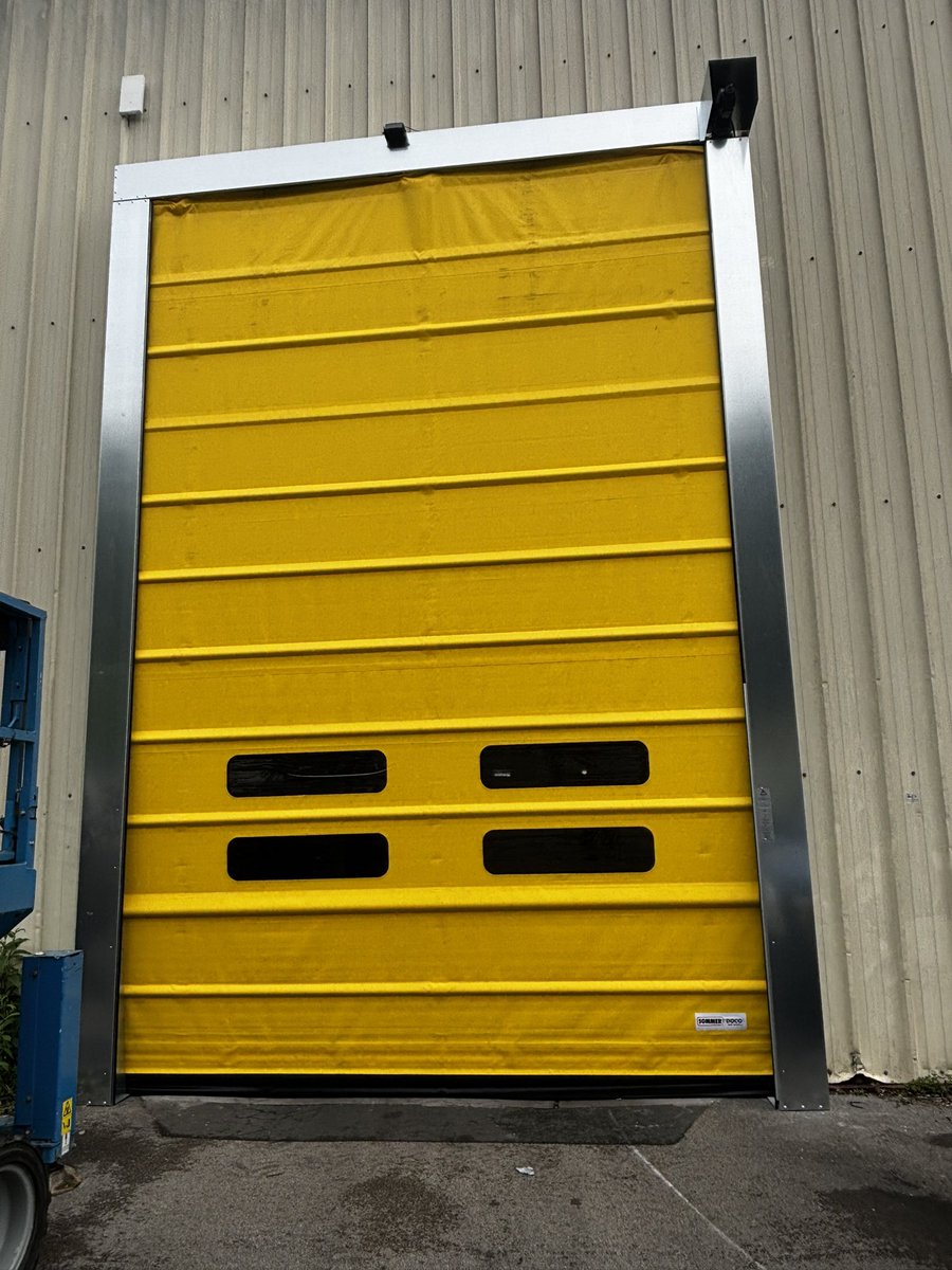 Another high speed door installed locally.
Get yours ordered before the winter chill arrives.