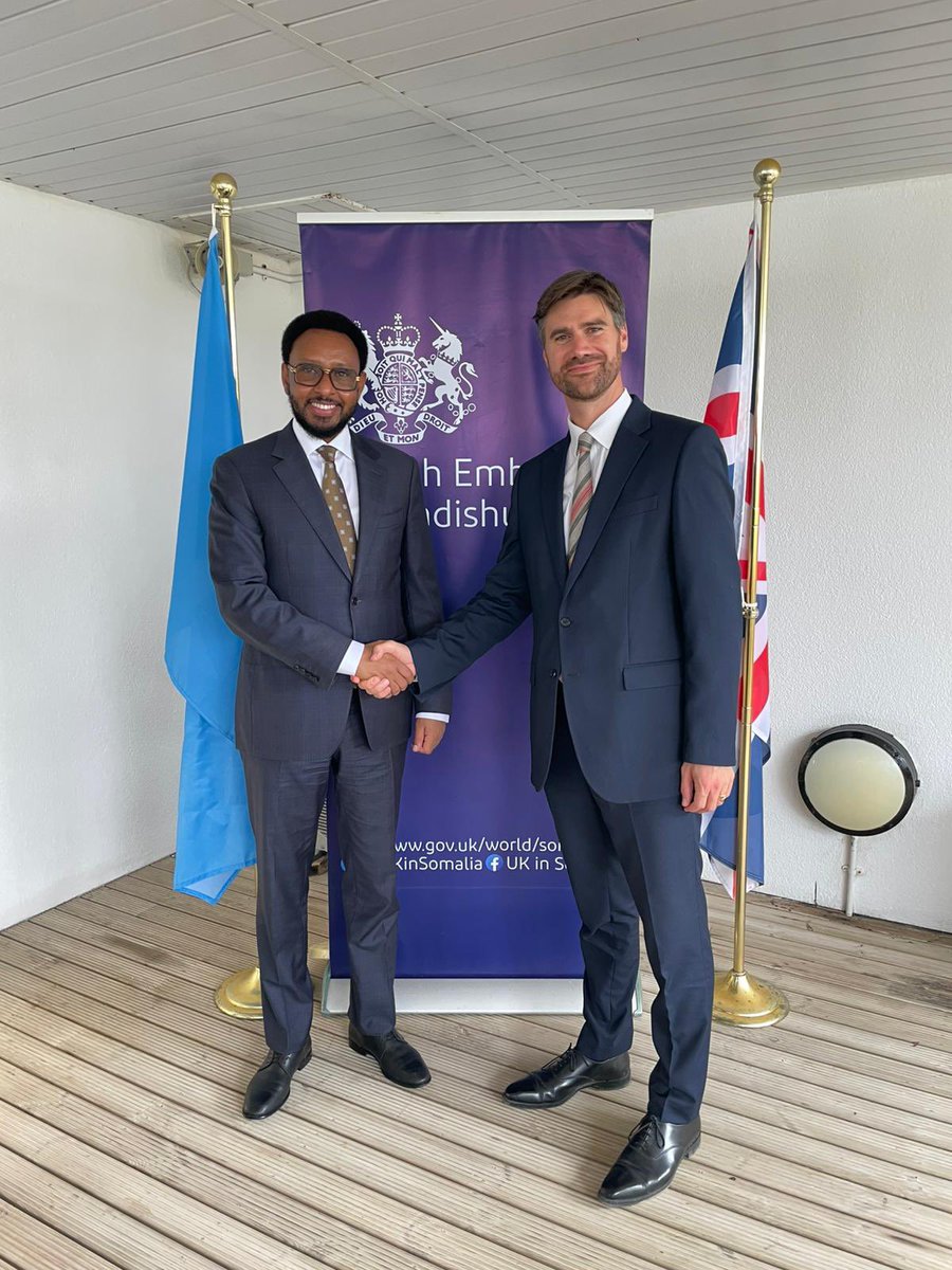 Bihi Egeh (@bihiegeh) on Twitter photo I had a productive meeting with <a href="/UKinSomalia/">UK in Somalia🇬🇧🇸🇴</a>'s <a href="/CharlesKingFCDO/">Charles King</a> today in which we discussed #Somalia's strong economic reform implementation, economic growth and accessing climate finance to build resilience. The UK is a strategic partner in our national economic development. I had a productive meeting with <a href="/UKinSomalia/">UK in Somalia🇬🇧🇸🇴</a>'s <a href="/CharlesKingFCDO/">Charles King</a> today in which we discussed #Somalia's strong economic reform implementation, economic growth and accessing climate finance to build resilience. The UK is a strategic partner in our national economic development.