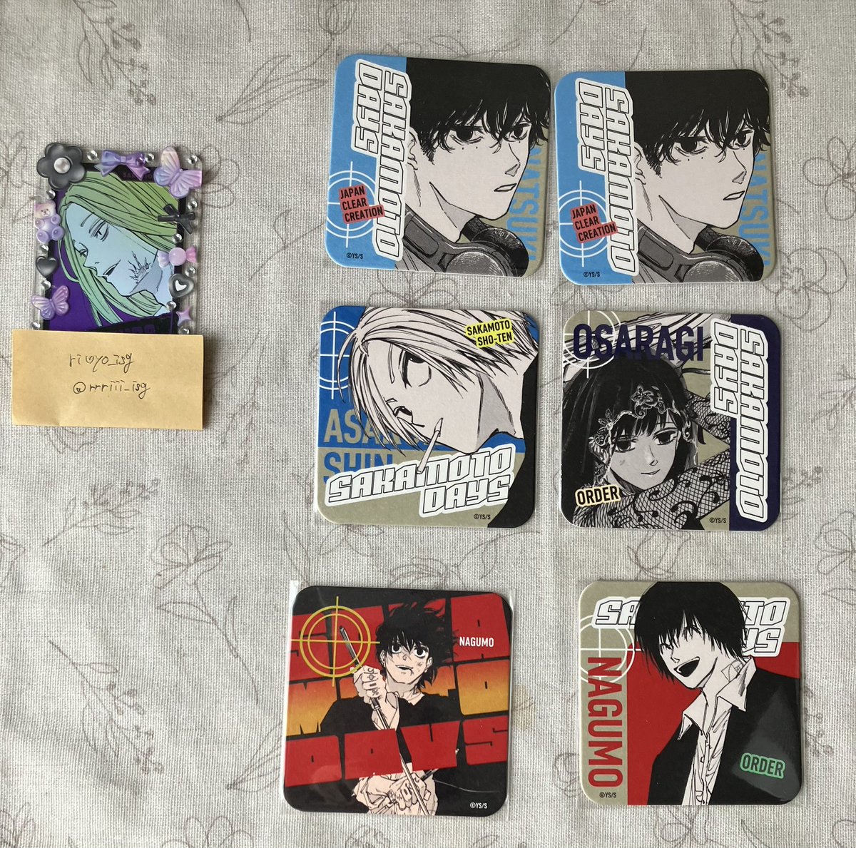 サカモトデイズ サカデイ SAKAMOTO DAYS コースター 南雲 SAKAMOTO DAYS サカモトデイズ 中外 南雲 アクスタ コースター